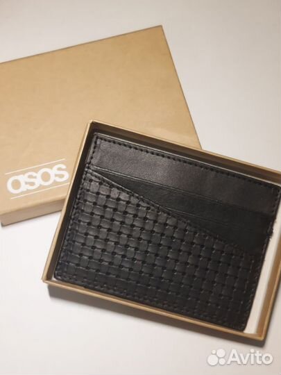 Картхолдер из натуральной кожи ASOS новый