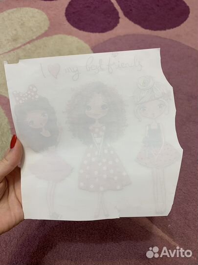 Термонаклейки на одежду девочки