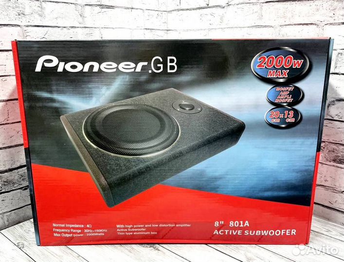 Активный сабвуфер Pioneer под сиденье