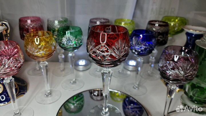 Бокалы нахтман цветной хрусталь