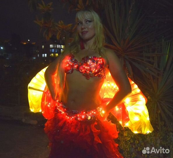 Светодиодное, восточное шоу, танец живота