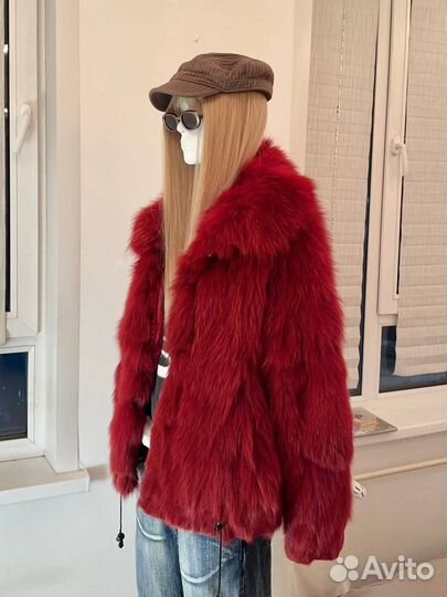 Винтажная шуба из песца