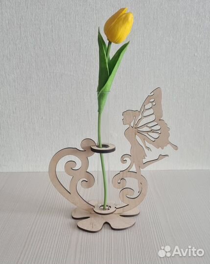 Подставка с пробиркой под цветы