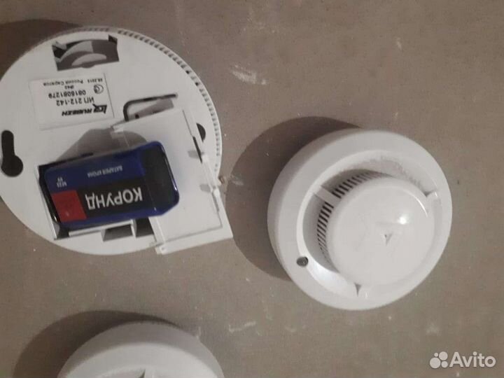 Датчики пожарной сигнализации с батарейками
