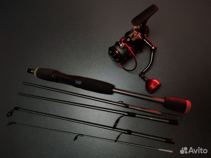 Travel спиннинг с катушкой 1.7 м очень компактный
