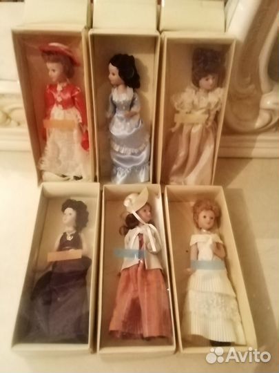 Куклы фарфор.коллекц.11 шт. Новые