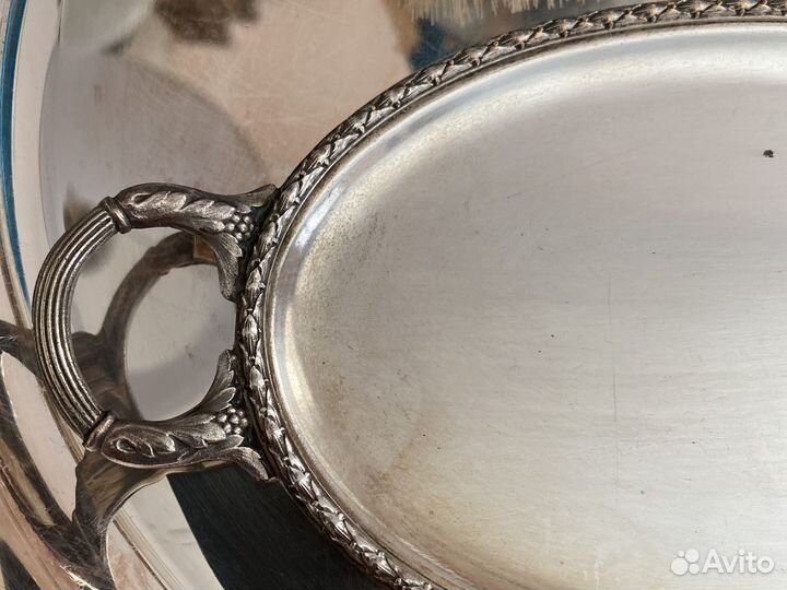 Антикварные мини набор, мини поднос, тарелка