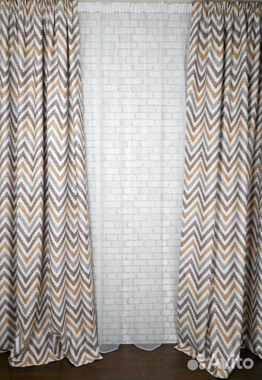 Прямые шторы классические на заказ