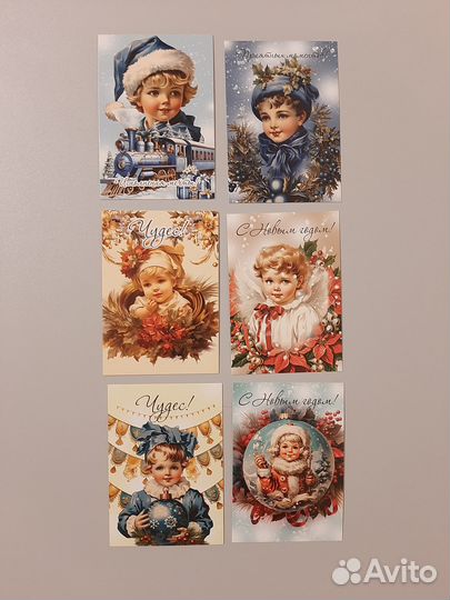 Открытки в стиле Ретро, набор 2шт