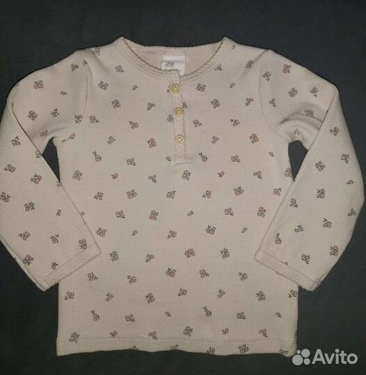 Кофта, лонгслив рост 6-9 мес. Бренд H&M