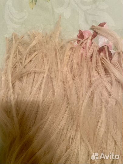 Волосы для наращивания 50 см блонд