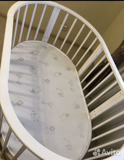 Детская кровать для новорожденных круглая