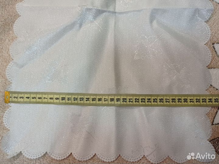 Скатерть с салфетками на кольцах