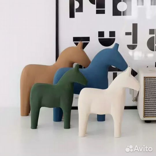 Скандинавская деревянная Лошадь
