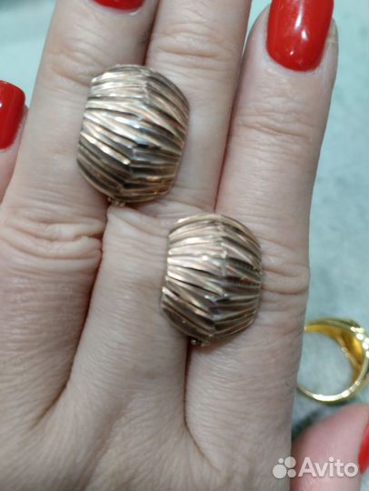 Серьги серебро