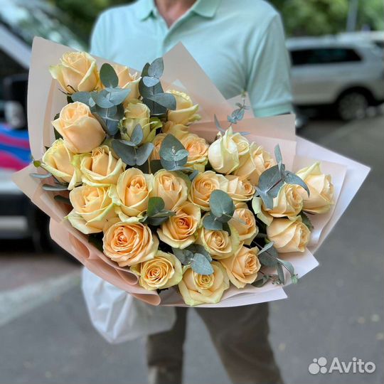 Розы персиковые