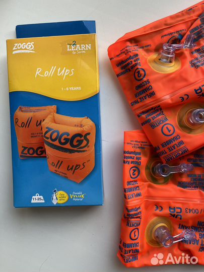 Новые нарукавники для плавания Zoggs 1-6 лет