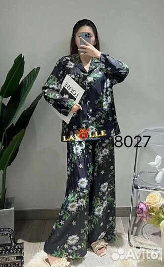 Шелковый комплект рубашка брюки