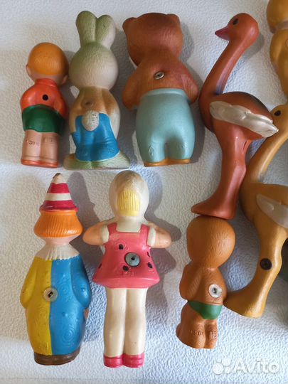 Игрушки СССР резиновые пищалки клейма