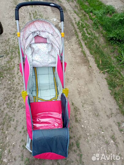 Детские санки коляска ника