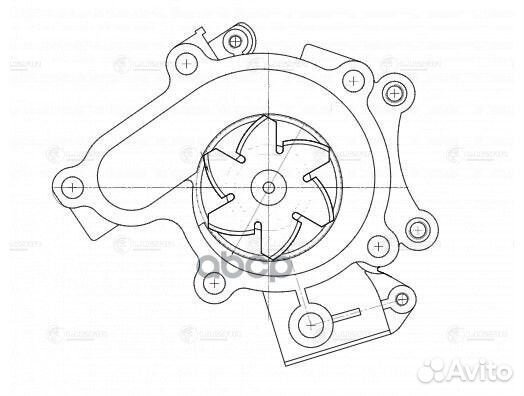 Насос водяной mazda 323 /626 1.8-2.2 92-97/97