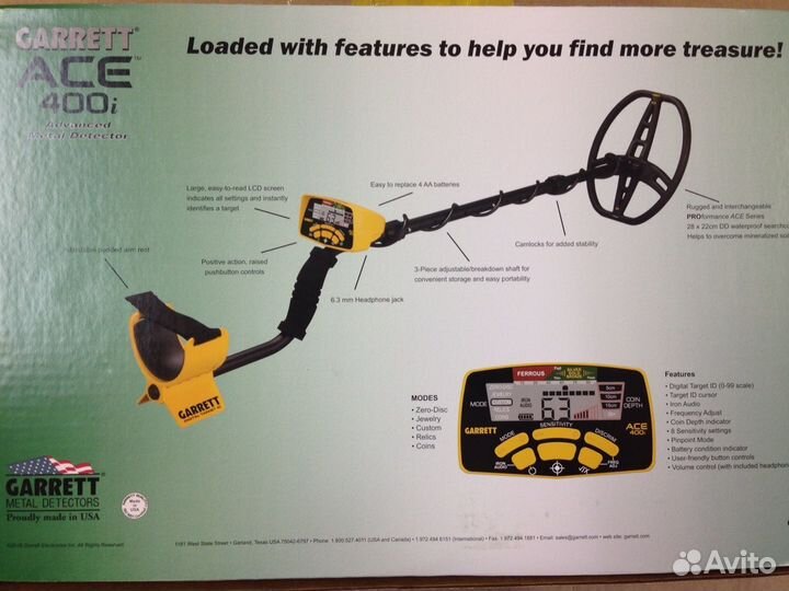 Металлоискатель Garrett 400i