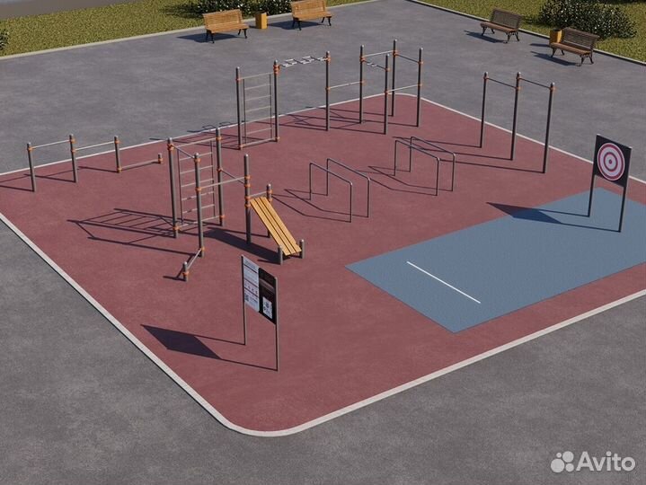 Уличный спортивный комплекс