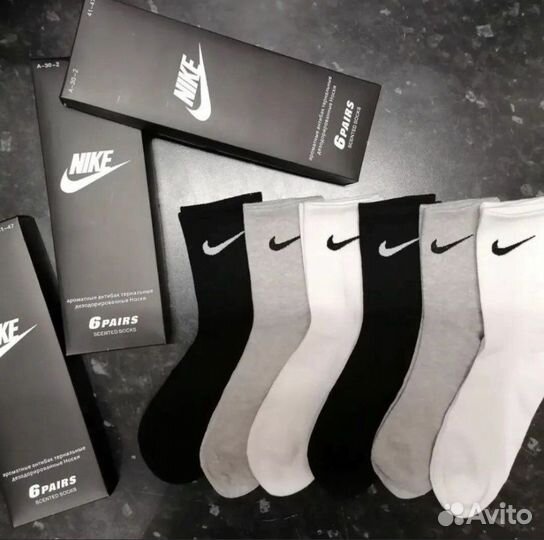 Носки nike высокие в коробке