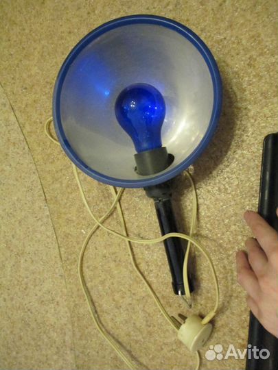 Синяя лампа для прогревания
