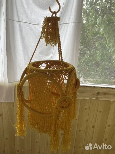 Абажур потолочный люстра бохо макраме