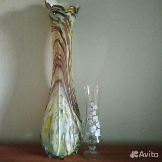 Ваза для цветов Ваза напольная стеклянная