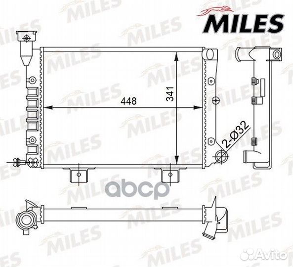 Радиатор (механическая сборка) LADA 21073 (инже