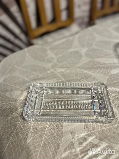 Тарелка хрусталь