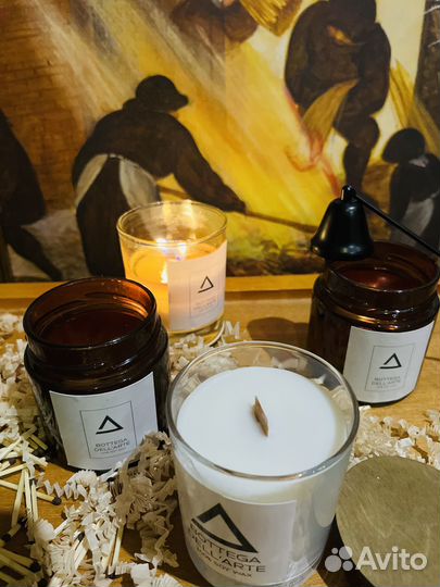 Ароматическая свеча ручной работы