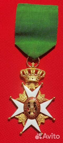 Орден Вазы, степ: кавалер 1 класса, 19 век, Швеция