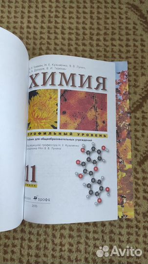 Химия, 11 класс, Профильный уровень, Еремин В.В