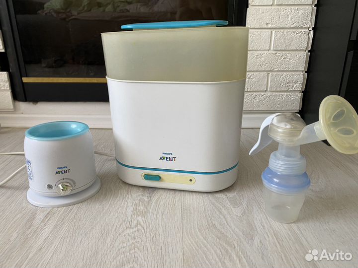 Ручной молокоотсос, подогреватель, стерилизатор