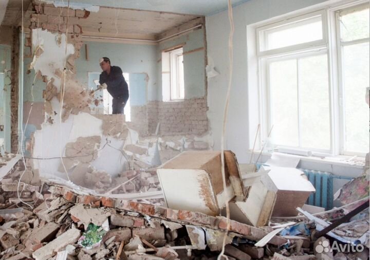 Демонтаж в коммерческих помещениях