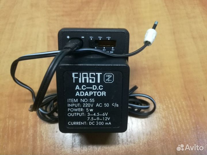 Блоки питания 1.5v 3v, 4.5v, 5v, 6v, 7.5v, 9v