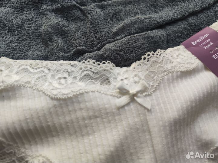 Женские трусики-бразилиана хлопок L hm