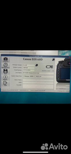 Фотоаппарат Canon eos60d + объектив 18-55mm