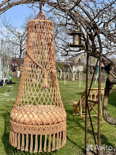 Качели-шатер гамаковые подвесные