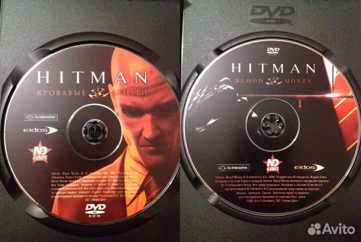 Игровые диски лицензия Pink Panther и Hitman обмен