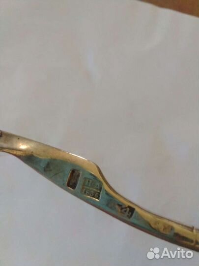 Старинная ложка для мёда.Серебро 84 проба