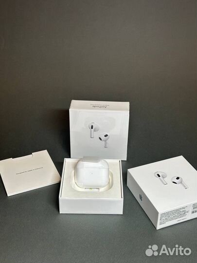 Наушники apple airpods 3 +щетка для чистки + чехол