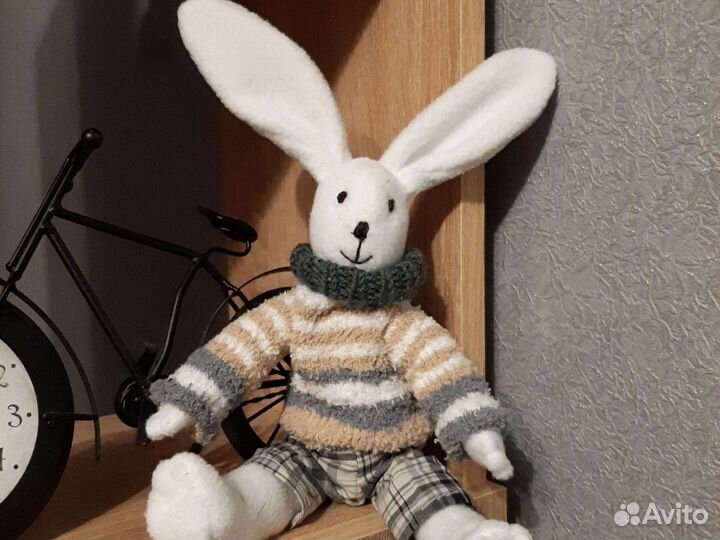 Мягкая игрушка заяц ручная работа