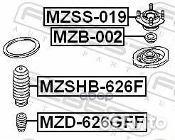 Подшипник опоры переднего амортизатора (mazda 626