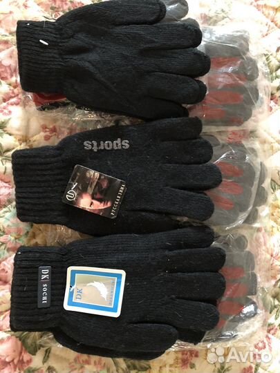 Перчатки шерстяные