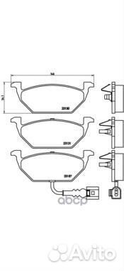 Колодки торм.пер. P85072 Brembo