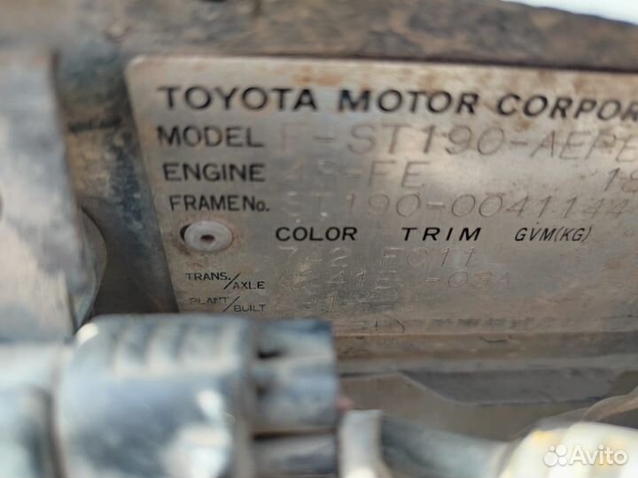 Toyota corona st190 в разбор